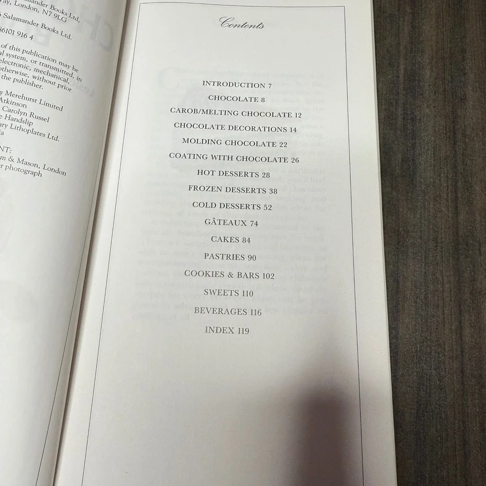 N/A chocolate book